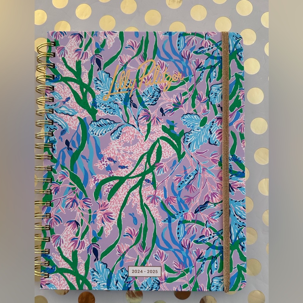 Lilly Pulitzer Pink and Blue Floral Planner